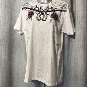 Prince Peter Collection White Tee with Purple Graphic